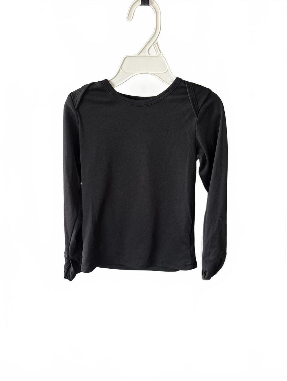 ClimateRight Black Long Sleeve Athletic Top Size 5T Boys Girls  dri fit Kids